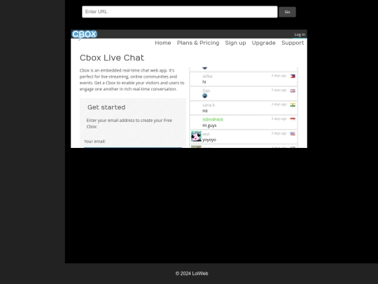 test screenshot
