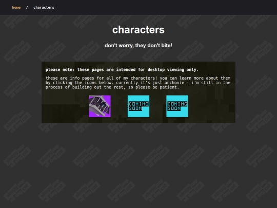characters screenshot