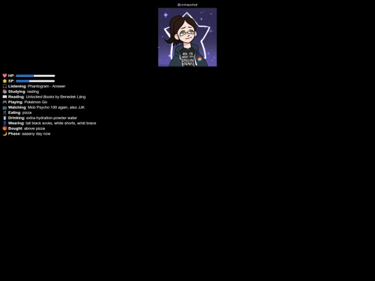 status screenshot