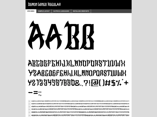 webfontkit-20240924-212710/demon_wings-demo screenshot