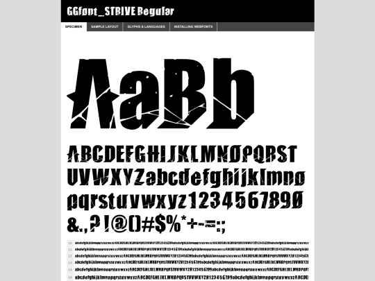 webfontkit-20240924-212710/impact_-_strive-demo screenshot