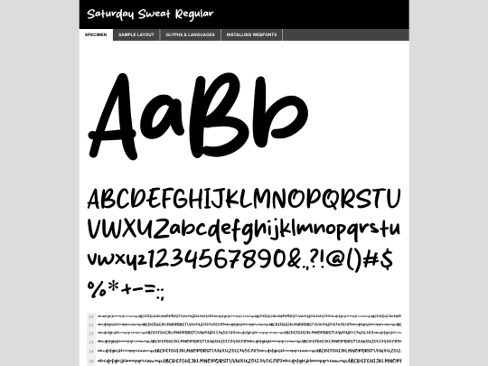 webfontkit-20240924-212710/saturday_sweat-demo screenshot