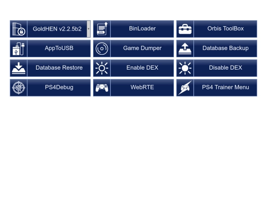 505/menu screenshot