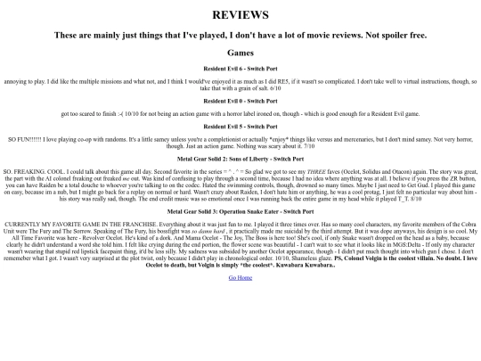 reviews screenshot