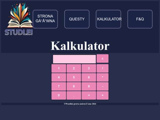 studler/kalkulator screenshot