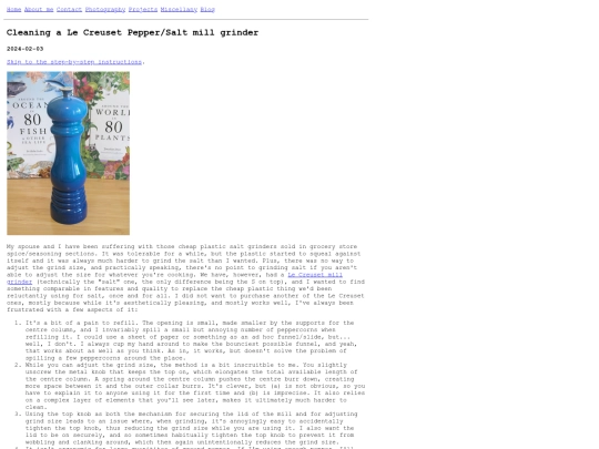 blog/cleaning-le-creuset-mill-grinder screenshot