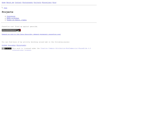 projects screenshot