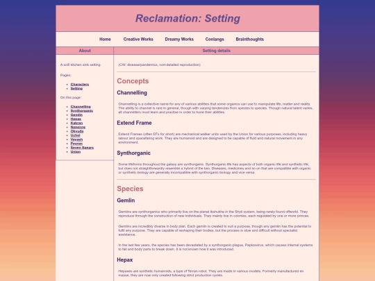 reclamation screenshot