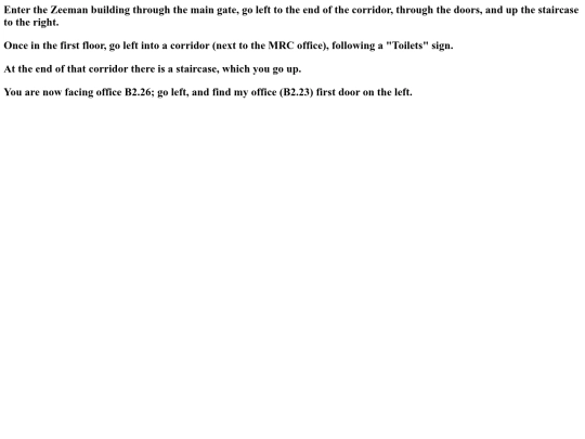 directions screenshot