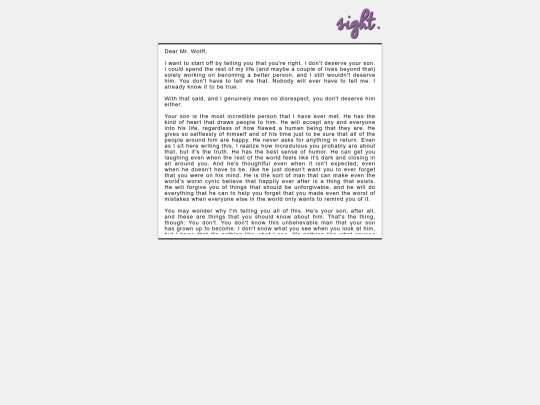 letter screenshot