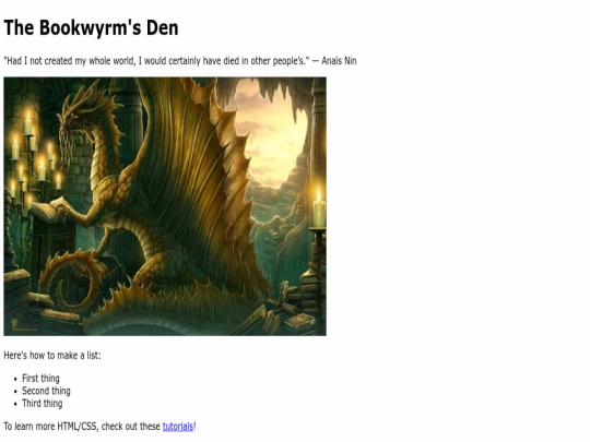 index screenshot