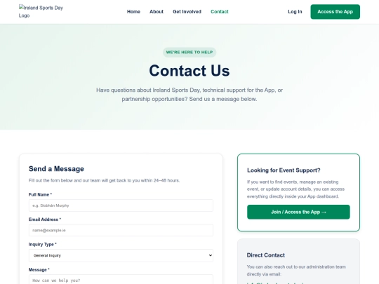 test/contact screenshot