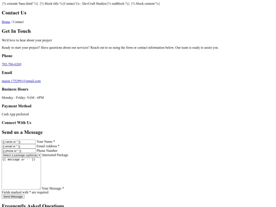 template/contact screenshot