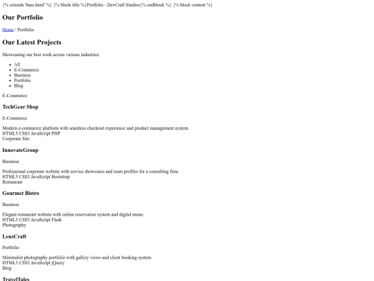 template/portfolio screenshot