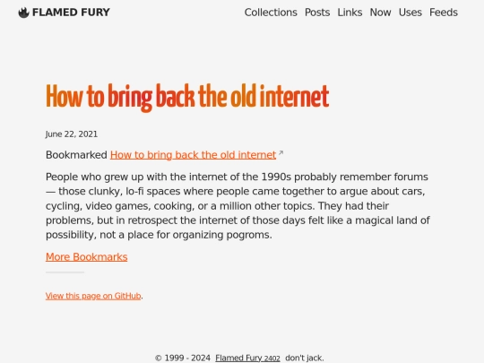 bookmarks/how-to-bring-back-the-old-internet screenshot