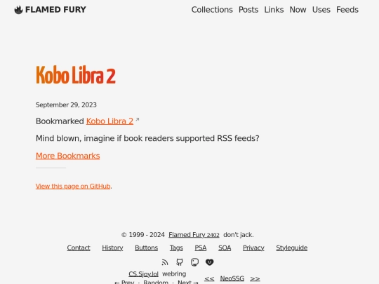bookmarks/kobo-libra-2 screenshot