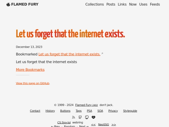 bookmarks/let-us-forget-that-the-internet-exists screenshot
