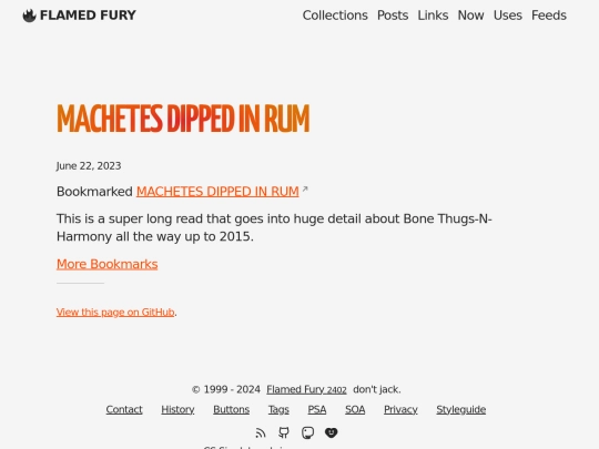 bookmarks/machetes-dipped-in-rum screenshot