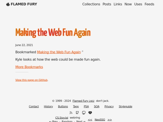 bookmarks/making-the-web-fun-again screenshot