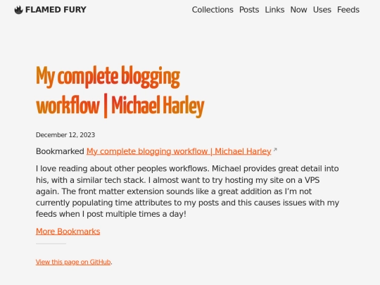 bookmarks/my-complete-blogging-workflow-or-michael-harley screenshot