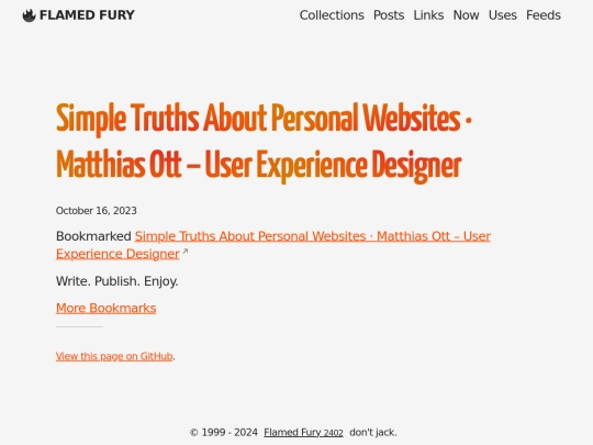 bookmarks/simple-truths-about-personal-websites-·-matthias-ott-user-experience-designer screenshot