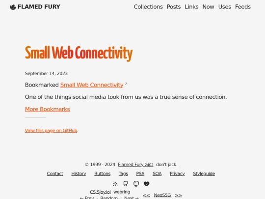 bookmarks/small-web-connectivity screenshot