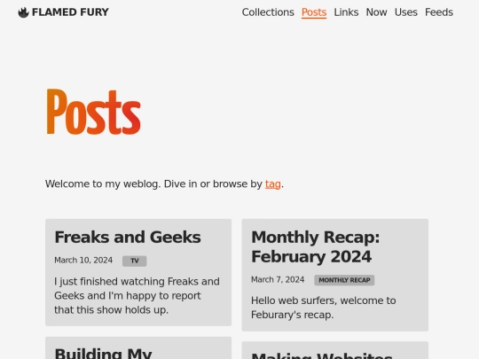 posts screenshot