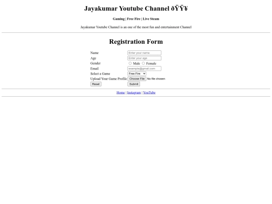 JK Gamer/register screenshot