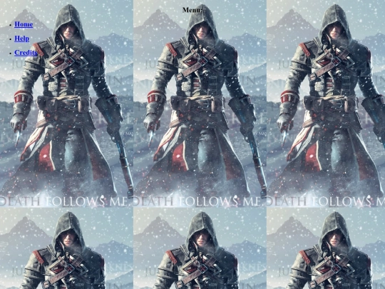 menu screenshot