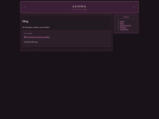 blog screenshot