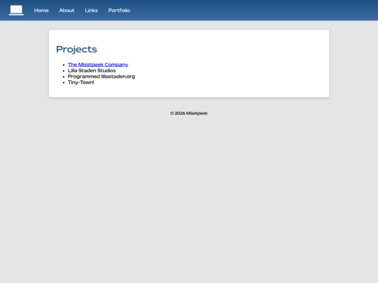 projects screenshot