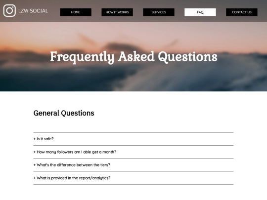 faq screenshot