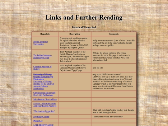 ancientegypt/links screenshot