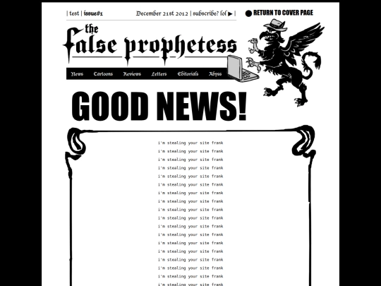 falseprophetess-hq/issue1 screenshot
