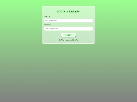project 1/login screenshot