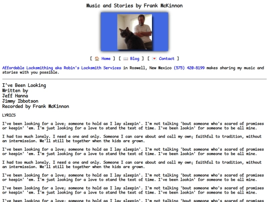 lyrics/been-looking screenshot