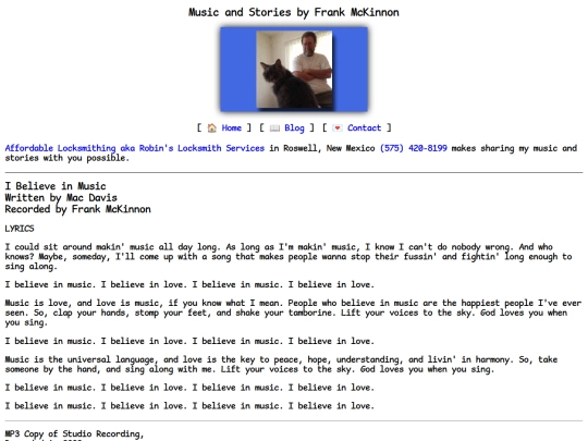 lyrics/believeinmusic screenshot