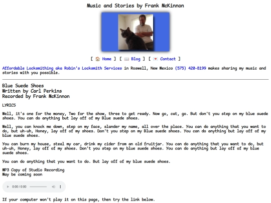 lyrics/blue-suede-shoes screenshot