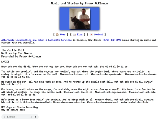 lyrics/cattle-call screenshot