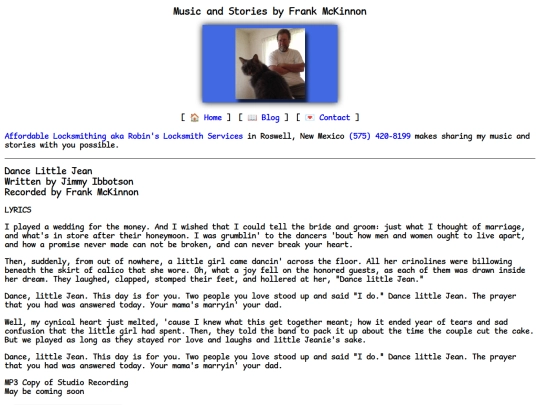 lyrics/dance-little-jean screenshot