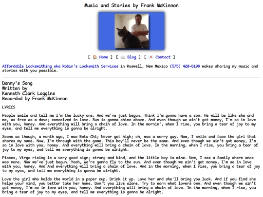 lyrics/danny-song screenshot