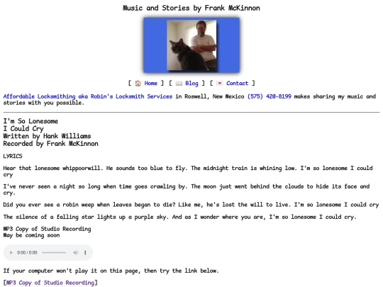 lyrics/im-so-lonesome screenshot