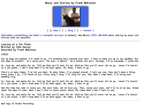 lyrics/leaving-on-a-jet-plane screenshot
