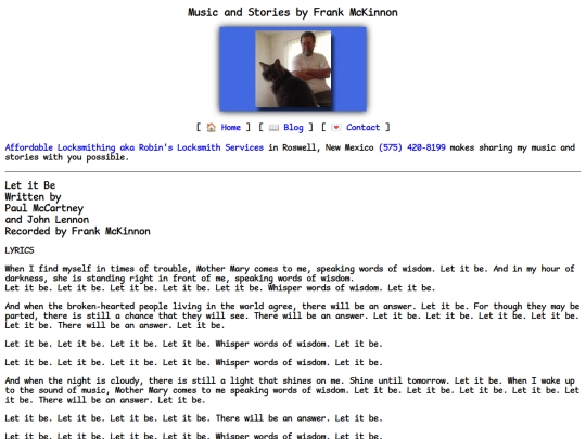 lyrics/let-it-be screenshot