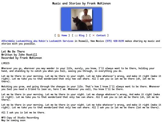 lyrics/let-me-be-there screenshot