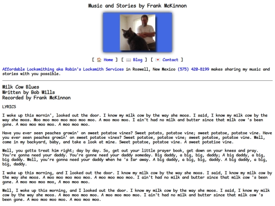 lyrics/milk-cow-blues screenshot