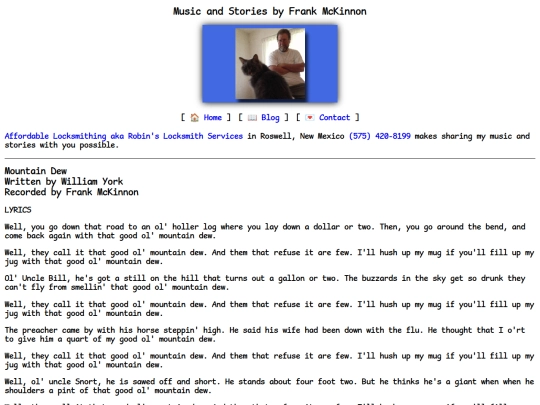 lyrics/mountain-dew screenshot
