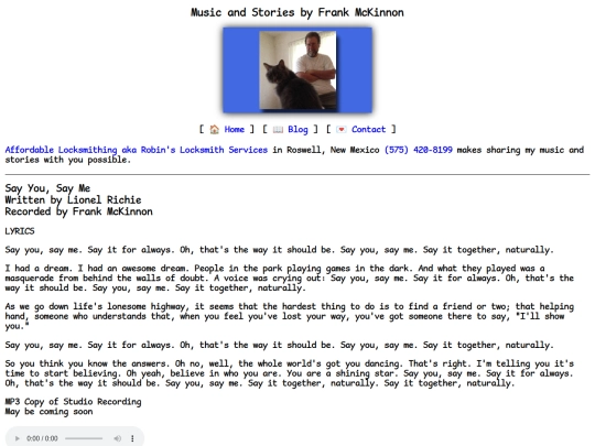 lyrics/say-you-say-me screenshot