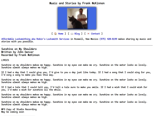 lyrics/sunshine screenshot