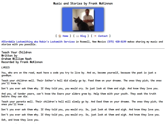 lyrics/teach screenshot